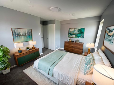 Floor plan for 1 bed, 1 bath, 470 sqft